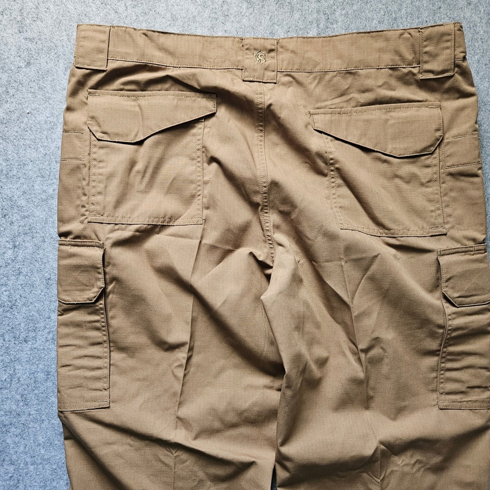 Tru-Spec 24-7 Series Mens Coyote Brown Ripstop Tactical Cargo Pants 42x32 - Picture 5 of 9